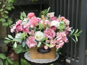 Giỏ hoa chúc mừng đẹp - 01