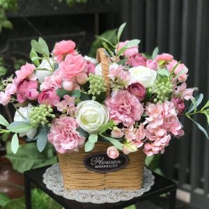 Giỏ hoa chúc mừng đẹp - 01
