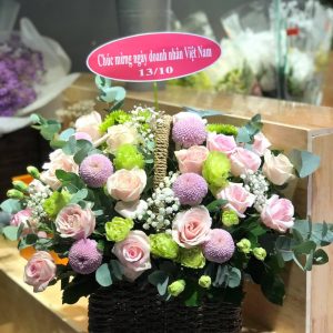 Giỏi hoa chúc mừng đẹp